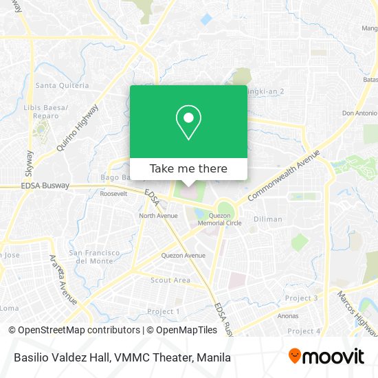 Basilio Valdez Hall, VMMC Theater map