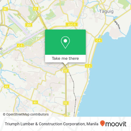 Triumph Lumber & Construction Corporation map