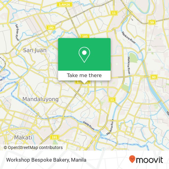 Workshop Bespoke Bakery map