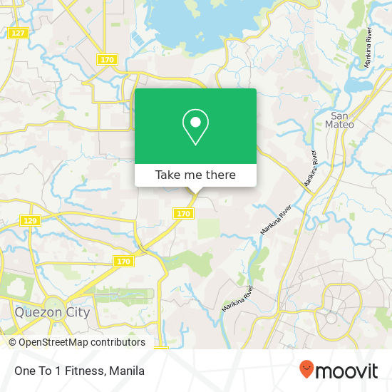 One To 1 Fitness map