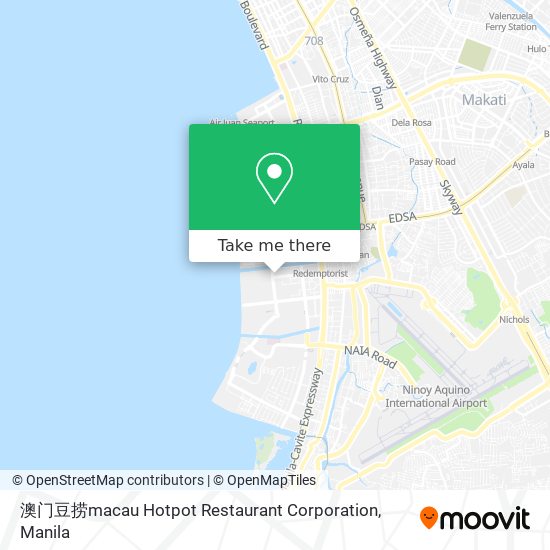 澳门豆捞macau Hotpot Restaurant Corporation map