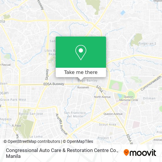 Congressional Auto Care & Restoration Centre Co. map