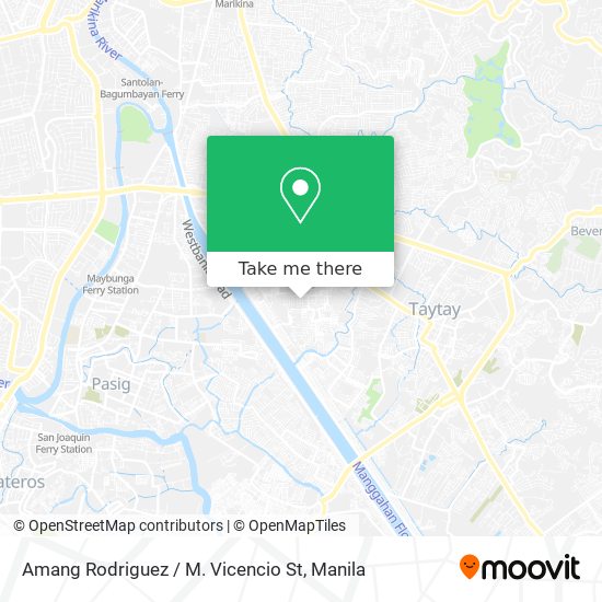 Amang Rodriguez / M. Vicencio St map