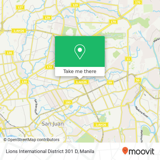 Lions International District 301 D map