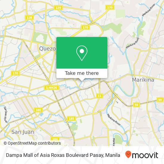 Dampa Mall of Asia Roxas Boulevard Pasay map