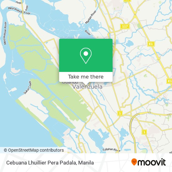 Cebuana Lhuillier Pera Padala map