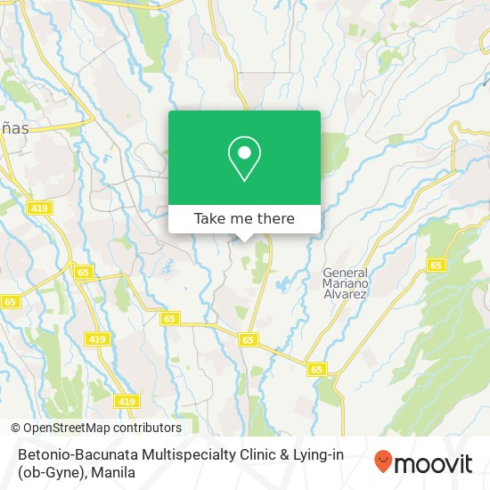 Betonio-Bacunata Multispecialty Clinic & Lying-in (ob-Gyne) map