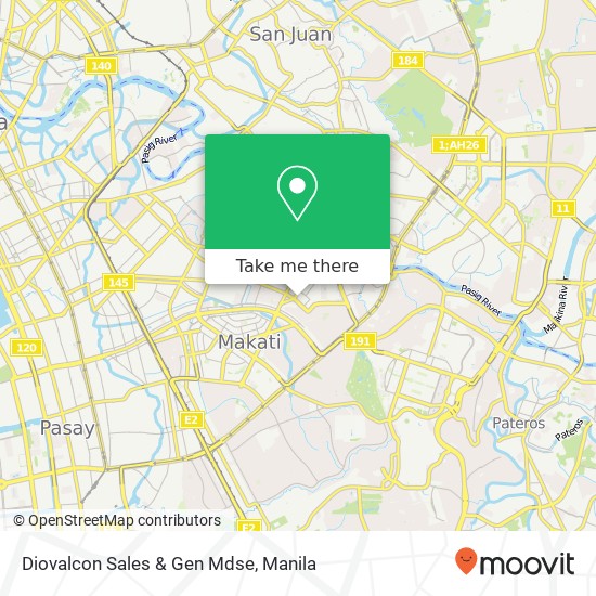 Diovalcon Sales & Gen Mdse map