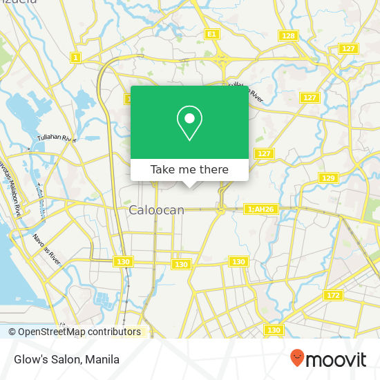 Glow's Salon map