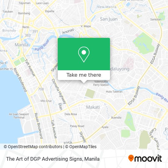 The Art of DGP Advertising Signs map