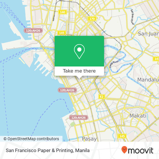 San Francisco Paper & Printing map