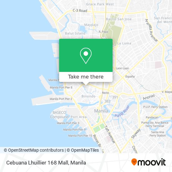 Cebuana Lhuillier 168 Mall map