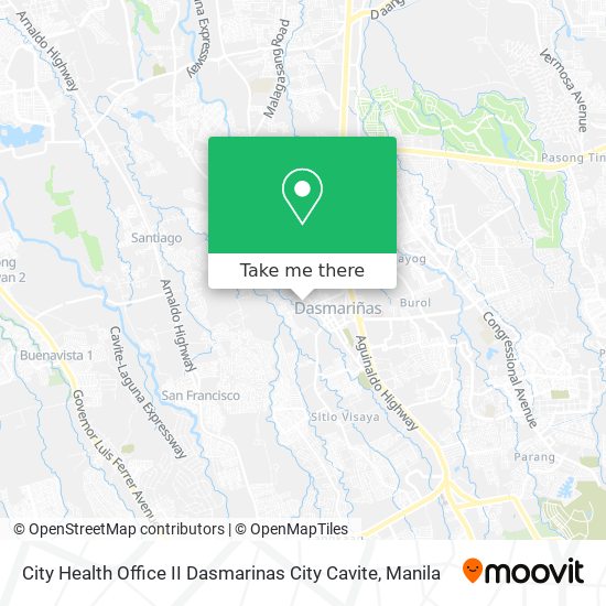 City Health Office II Dasmarinas City Cavite map