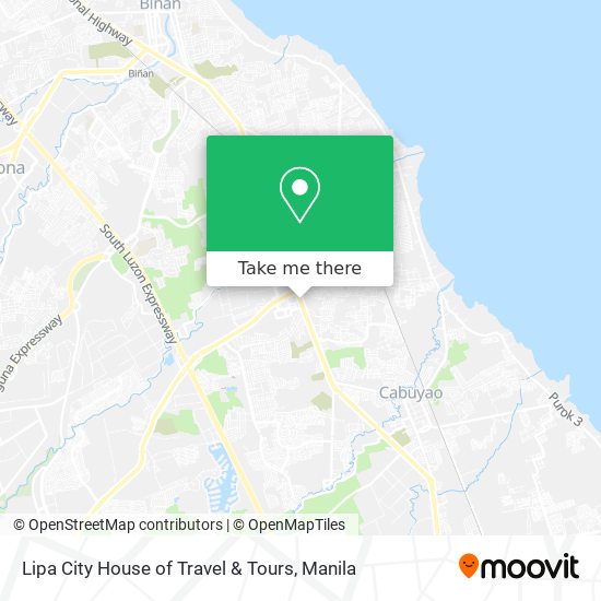 Lipa City House of Travel & Tours map