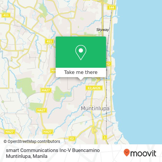 smart Communications Inc-V Buencamino Muntinlupa map