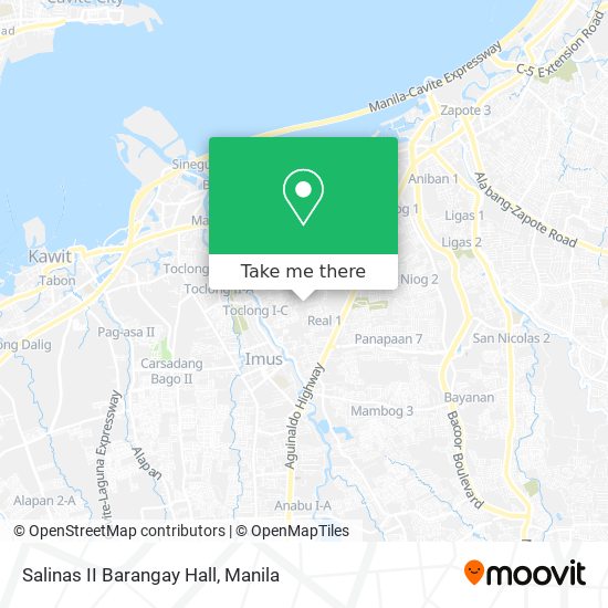 Salinas II Barangay Hall map