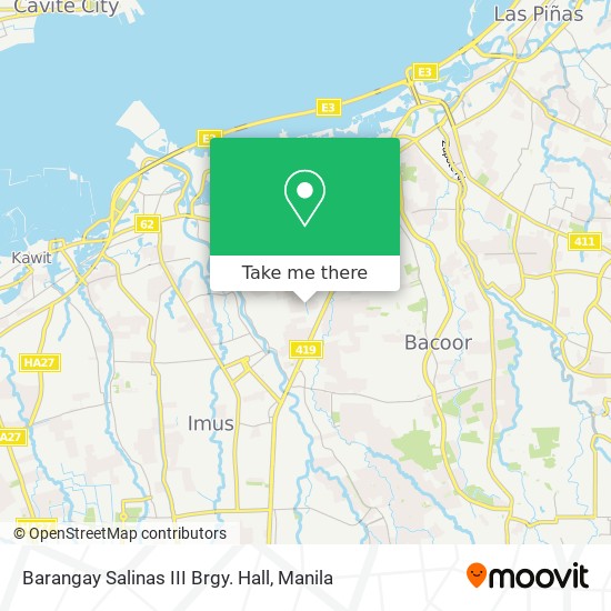 Barangay Salinas III Brgy. Hall map