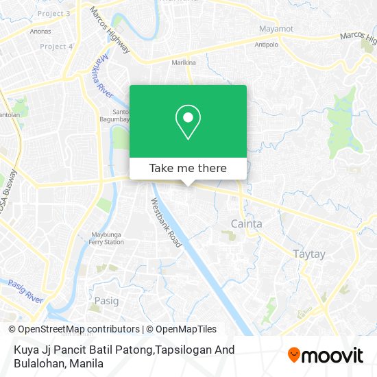 Kuya Jj Pancit Batil Patong,Tapsilogan And Bulalohan map