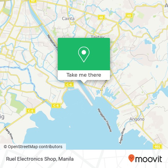 Ruel Electronics Shop map