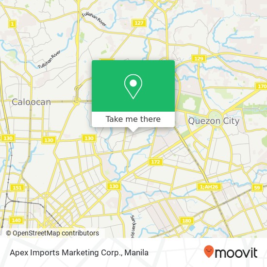 Apex Imports Marketing Corp. map