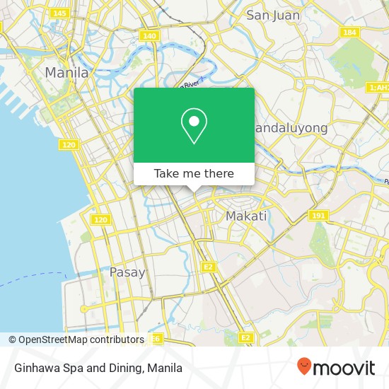 Ginhawa Spa and Dining map