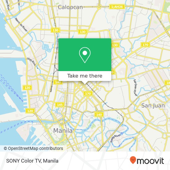 SONY Color TV map
