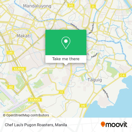 Chef Lau's Pugon Roasters map