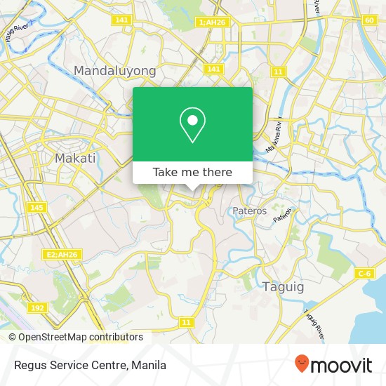 Regus Service Centre map