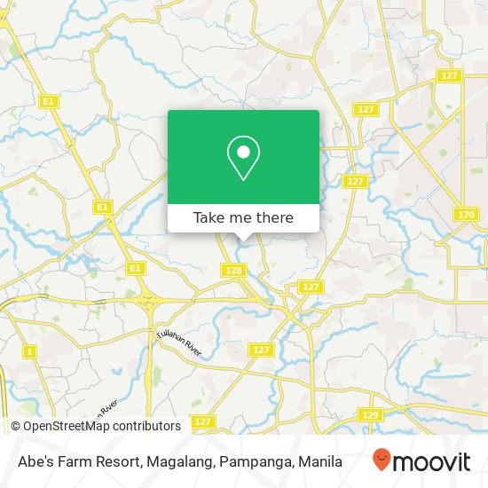 Abe's Farm Resort, Magalang, Pampanga map