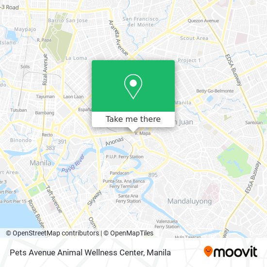 Pets Avenue Animal Wellness Center map