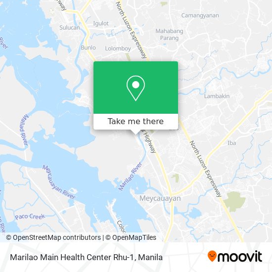 Marilao Main Health Center Rhu-1 map