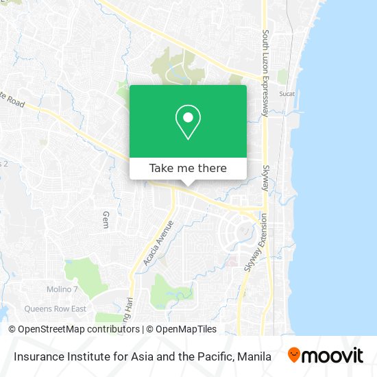 Insurance Institute for Asia and the Pacific map