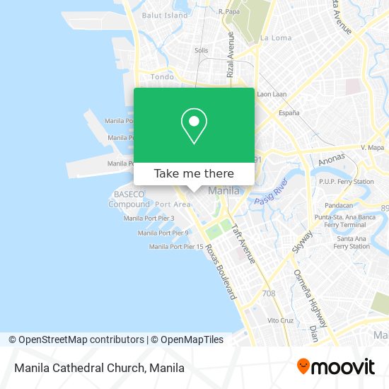 Manila Cathedral Church map