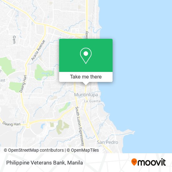 Philippine Veterans Bank map