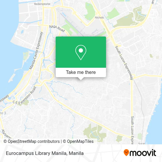 Eurocampus Library Manila map