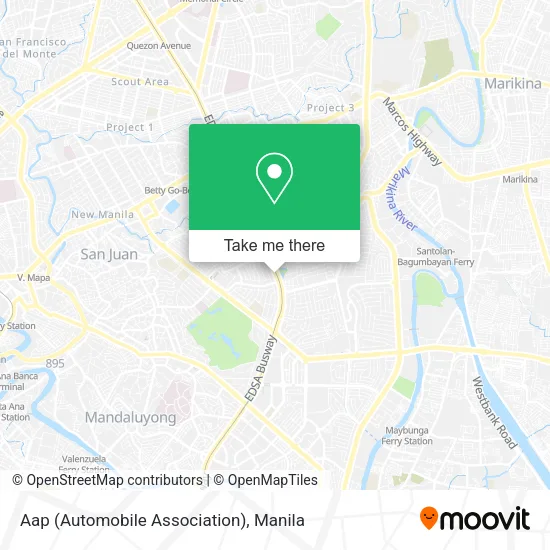 Aap (Automobile Association) map