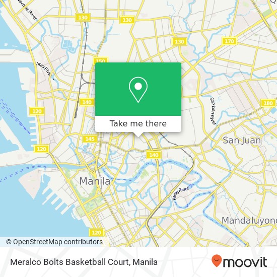 Meralco Bolts Basketball Court map