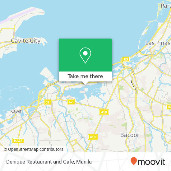 Denique Restaurant and Cafe map