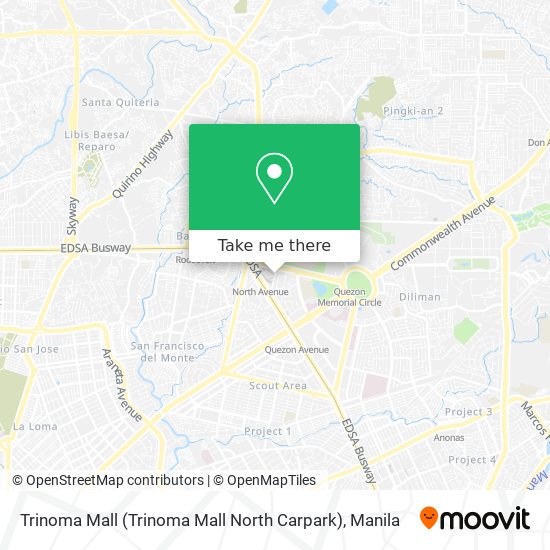 Trinoma Mall (Trinoma Mall North Carpark) map