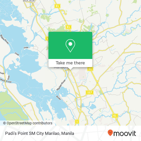 Padi's Point SM City Marilao map