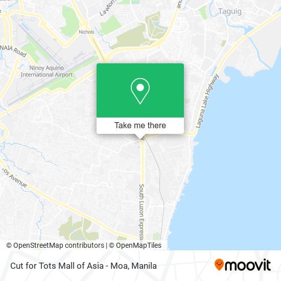 Cut for Tots Mall of Asia - Moa map