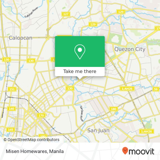 Misen Homewares map