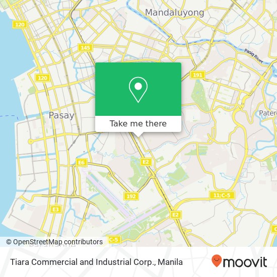 Tiara Commercial and Industrial Corp. map
