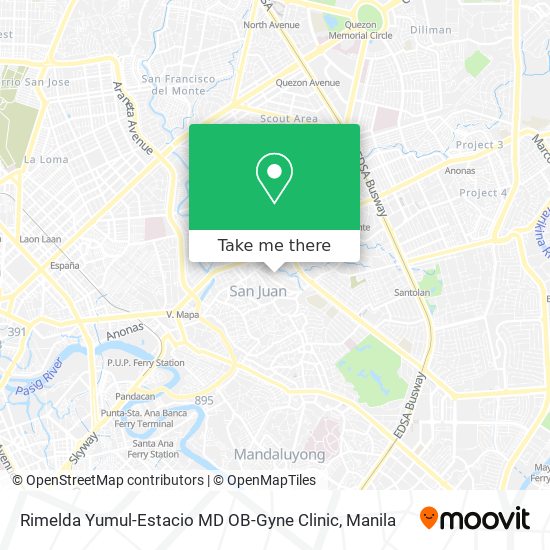 Rimelda Yumul-Estacio MD OB-Gyne Clinic map