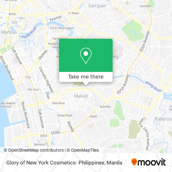 Glory of New York Cosmetics- Philippines map