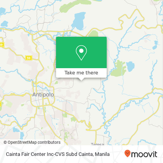 Cainta Fair Center Inc-CVS Subd Cainta map