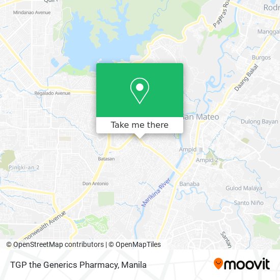 TGP the Generics Pharmacy map