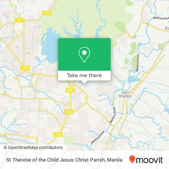 St Therese of the Child Jesus Christ Parish map