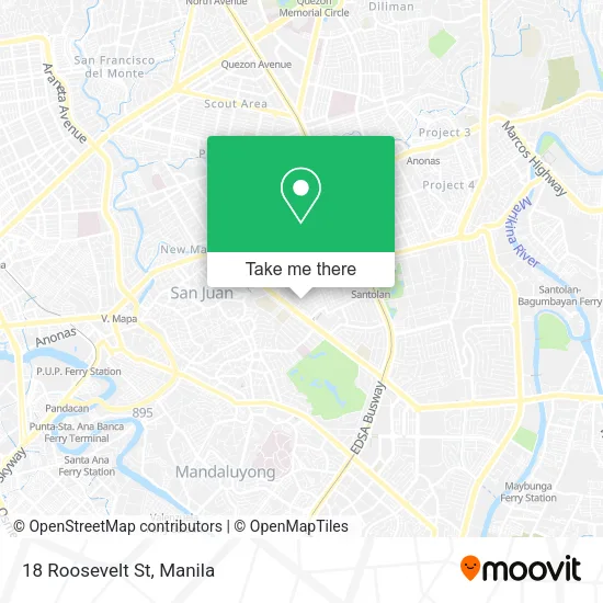 18 Roosevelt St map