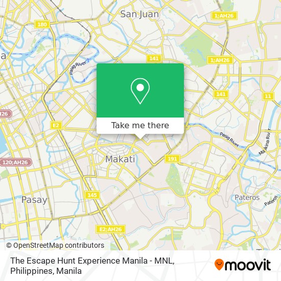 The Escape Hunt Experience Manila - MNL, Philippines map